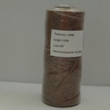 Нитки плоские лавсановые вощеные 1 мм, цвет бежевый №887, Piligrim 100м.
